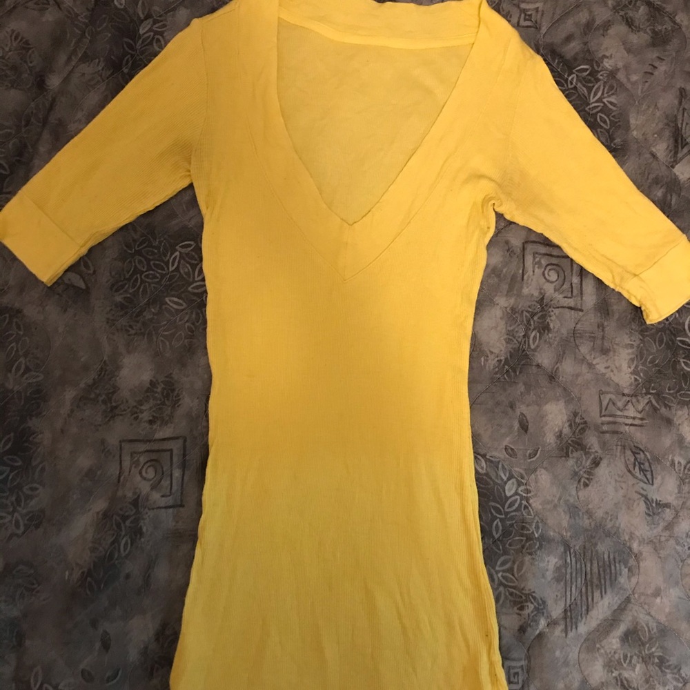 Yellow Pencil dress